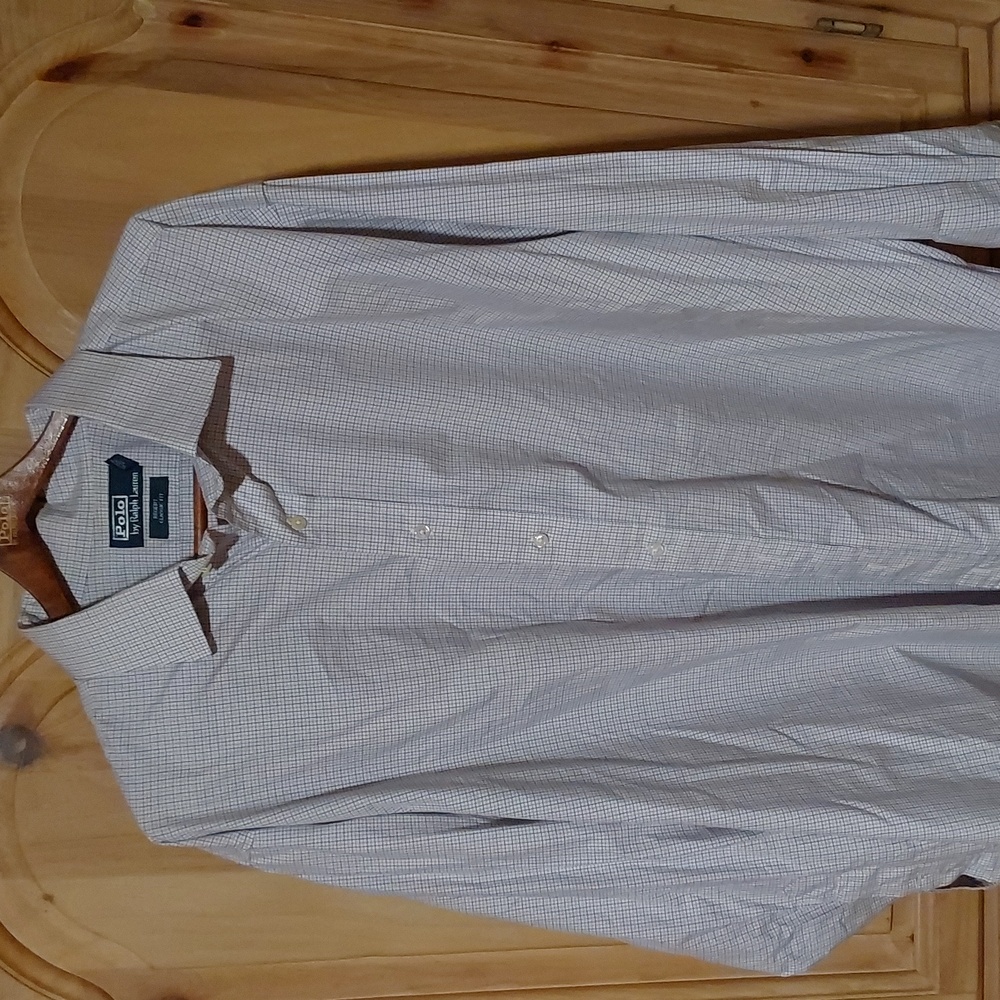 🎃🎃🎃MENS POLO RALPH LAUREN REGENTS DRESS SHIRT SIZE 20 34/35